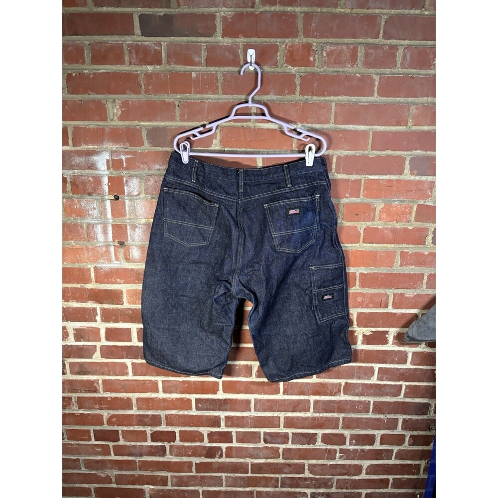 Dickies Genuine Men's Loose Fit Denim Work Shorts Double Tool Pockets Size 36